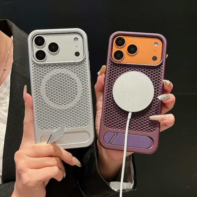 Magnetic Charging Stand - غطاء هاتف فاخر بتصميم خلية النحل