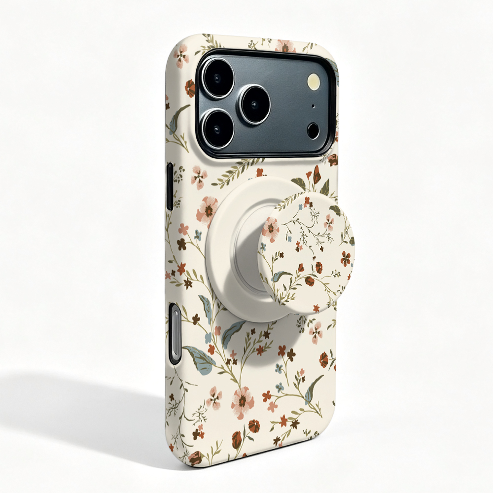 Oppo Find X8 - حافظة مغناطيسية بتصميم زهرة لطيفة لهواتف