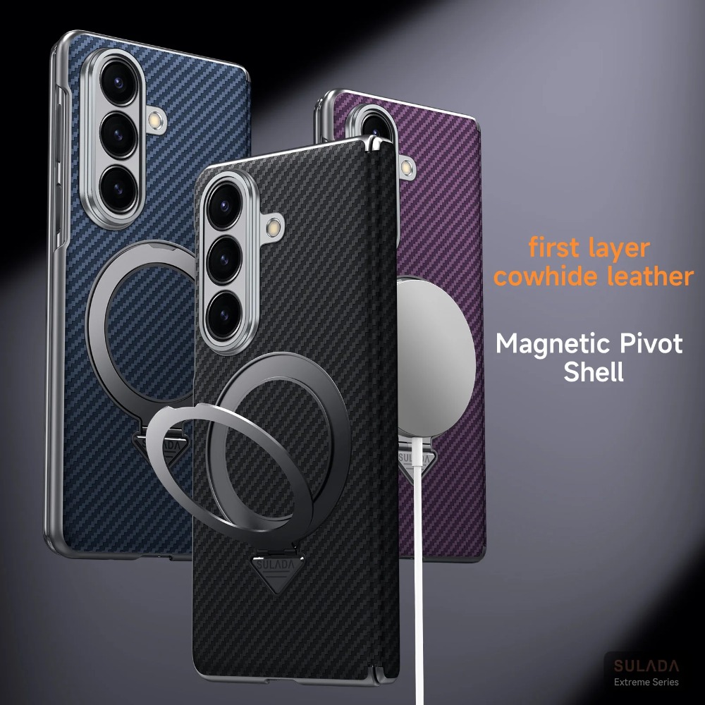 Magnetic Charging Stand - حافظة هاتف بحامل مغناطيسي من ألياف