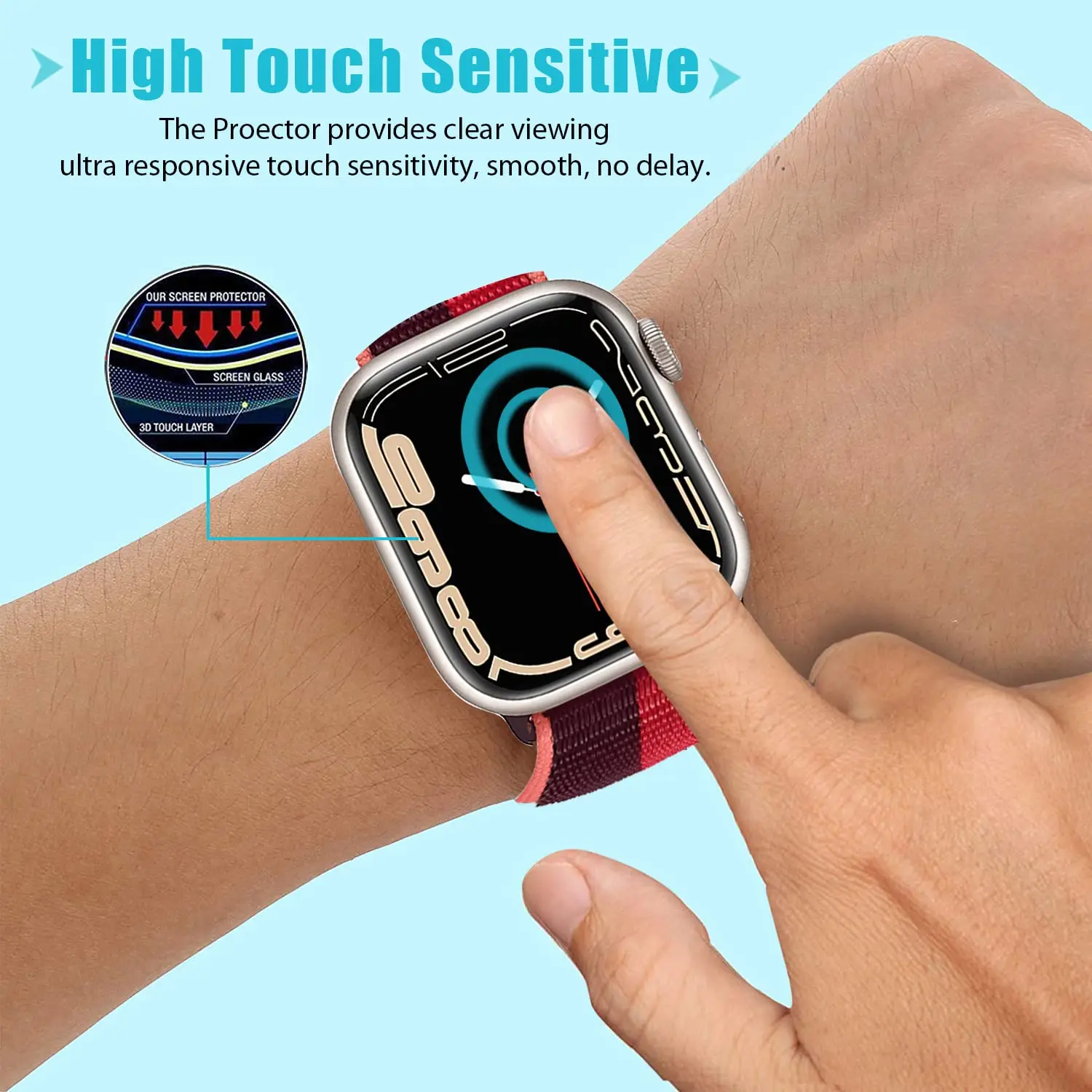 ثلاثية الأبعاد الزجاج المقسى ل - مراجعة Apple Smartwatch Accessories وسعره