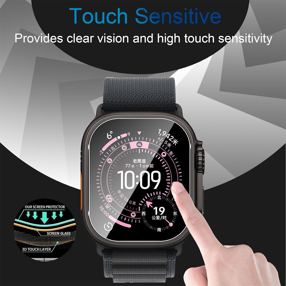 واقي شاشة من الزجاج المقوى لسا - مراجعة Apple Smartwatch Accessories وسعره