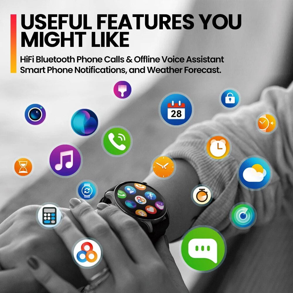 جديد Zeblaze Btalk 3 PRO 1.43  - مراجعة Smartwatch Faces وسعره