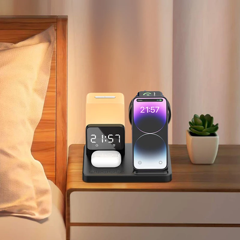 6 في 1 شاحن لاسلكي حامل الوساد - مراجعة Smartwatch X12 وسعره