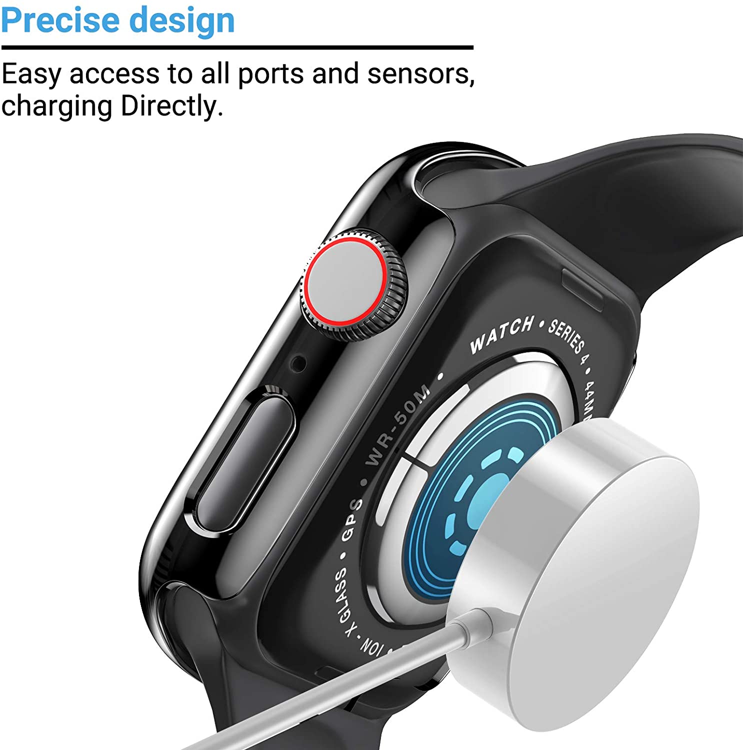 زجاج + غطاء لساعة أبل 44 مللي  - مراجعة Apple Smartwatch Accessories وسعره