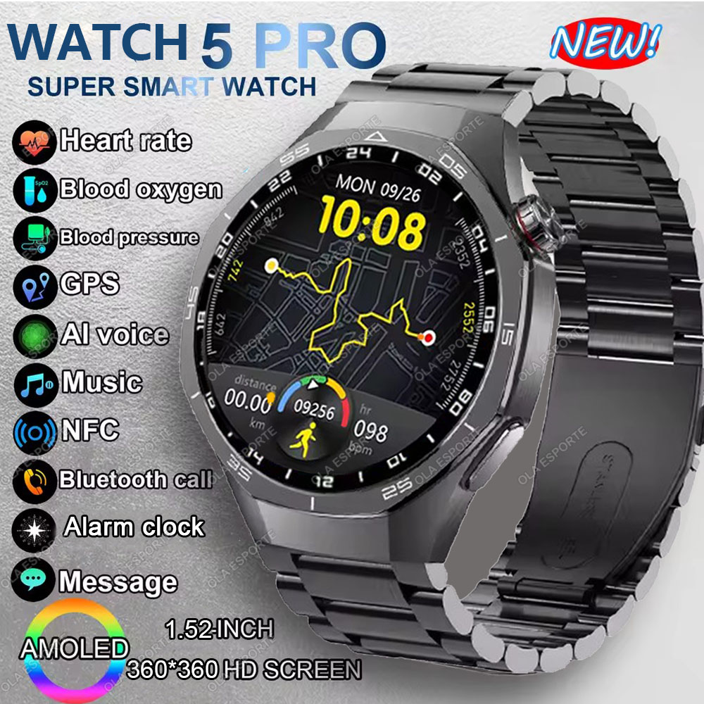 ساعة ذكية جديدة 5 برو بشاشة AM - مراجعة Smartwatch X12 وسعره