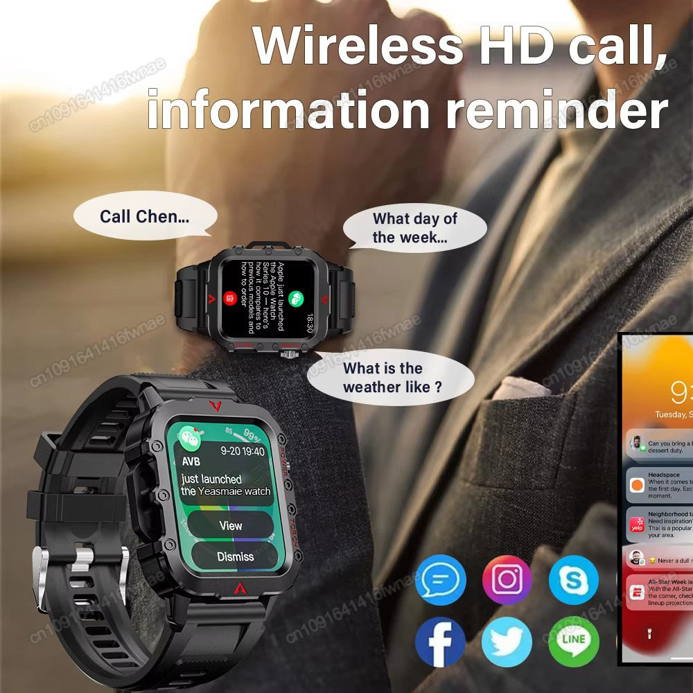 ساعة ذكية جديدة للرجال مع مصبا - مراجعة Smartwatch X12 وسعره