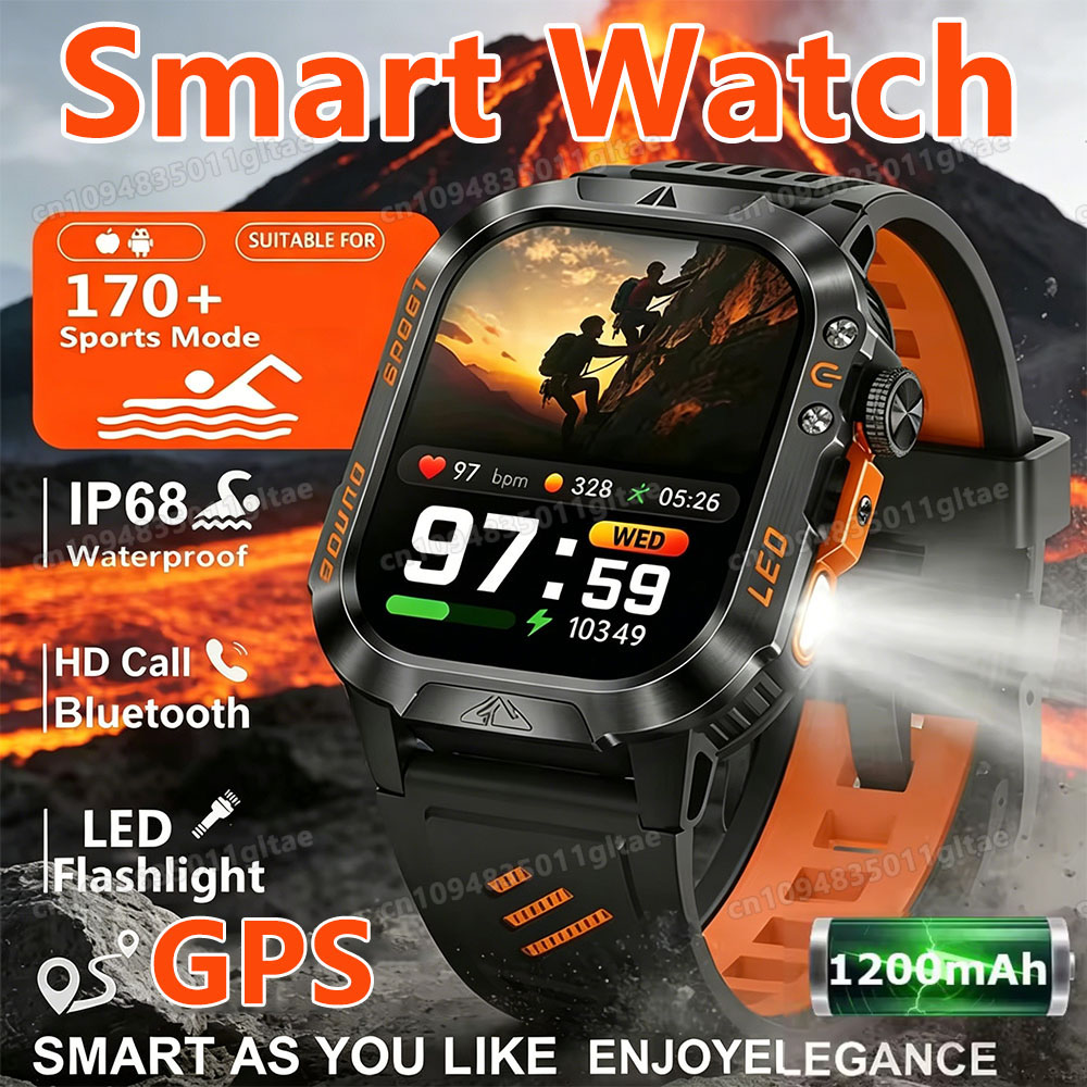 ساعة ذكية عسكرية جديدة للرجال  - مراجعة Smartwatch X12 وسعره