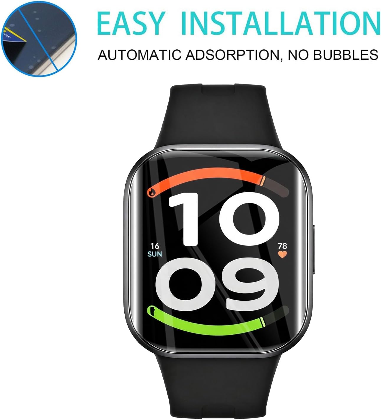 1-5 قطع من فيلم الهيدروجيل الن - مراجعة Watch Face Protector وسعره