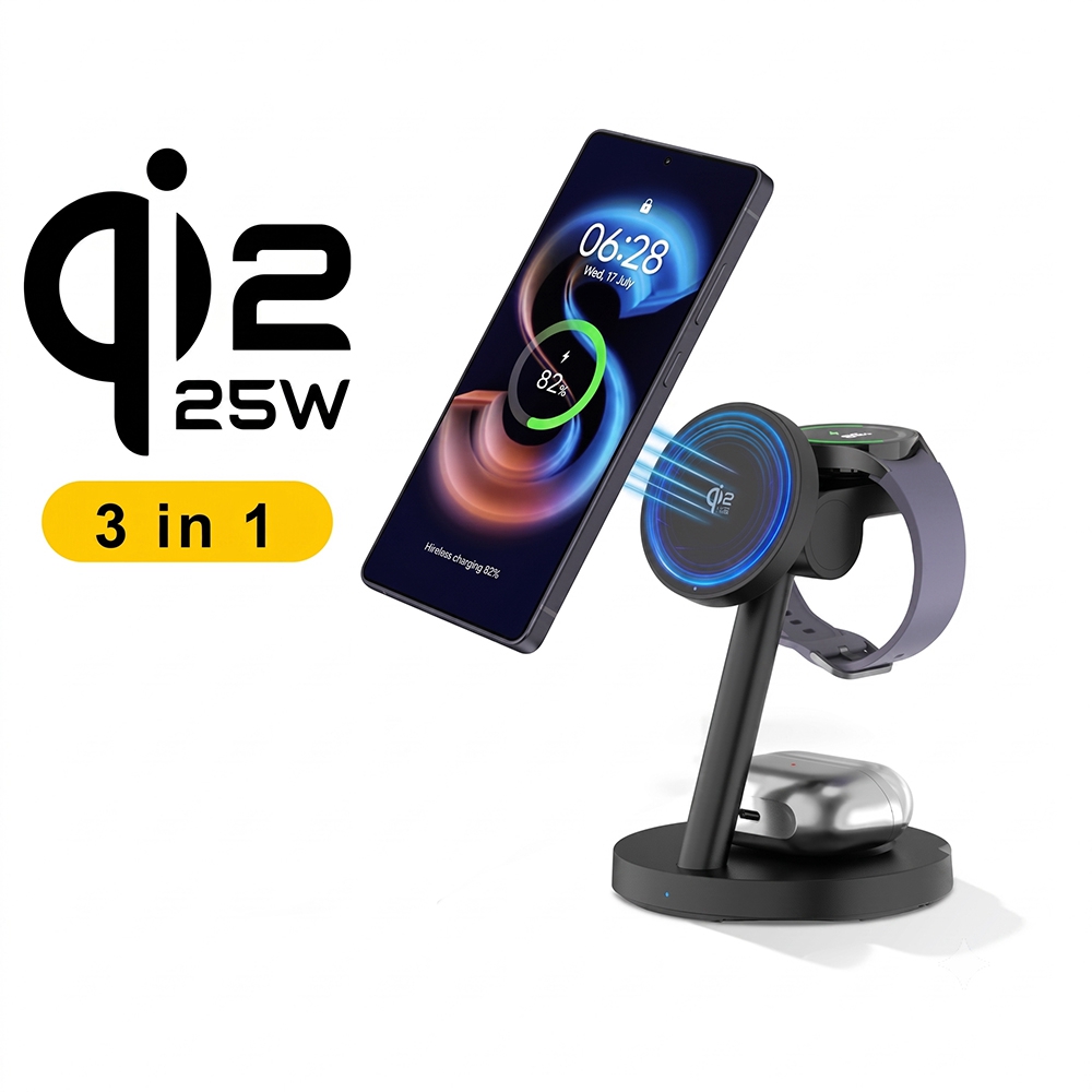 قاعدة شحن لاسلكي مغناطيسي سريع - مراجعة Smartwatch Ac وسعره