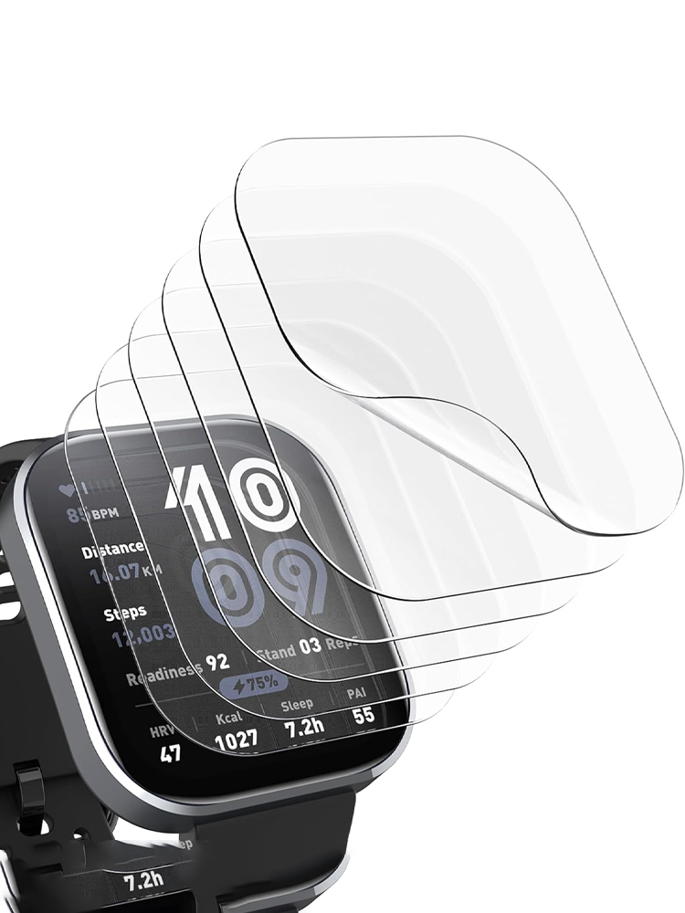 واقي شاشة لهاتف Amazfit bip 6  - مراجعة Garmin Smartwatch Accessories وسعره