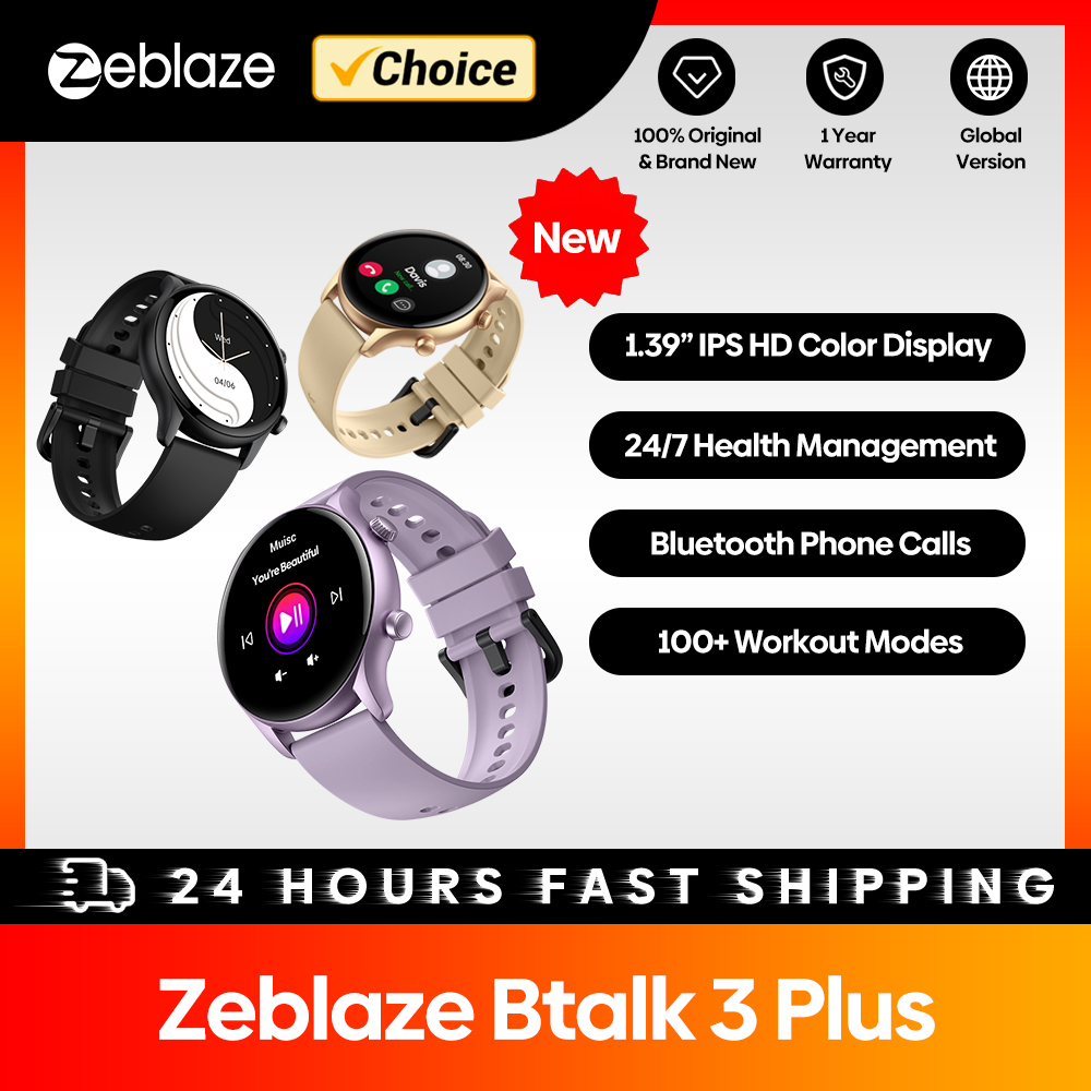 ساعة ذكية جديدة Zeblaze Btalk  - مراجعة Smartwatch Faces وسعره