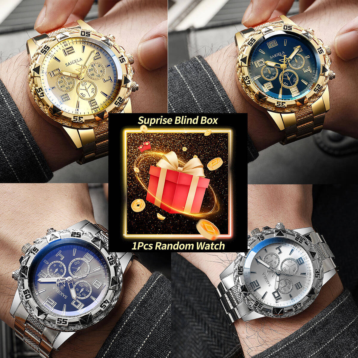 1 قطعة ساعة سر مفاجأة صندوق أع - مراجعة Accessories With Watch وسعره