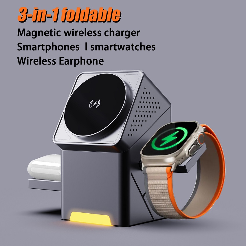 شاحن لاسلكي مغناطيسي 3 في 1 قا - مراجعة Smartwatch Ac وسعره