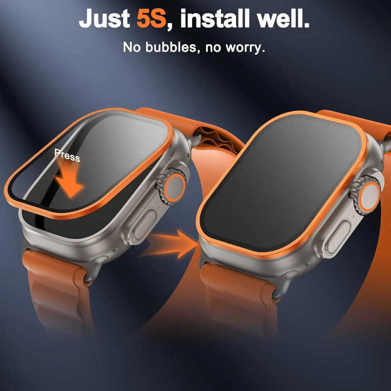 زجاج مقسى لساعة أبل ألترا 49 م - مراجعة Apple Smartwatch Accessories وسعره